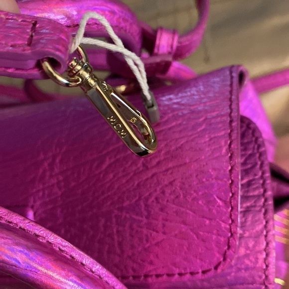 MCM Milla Cyber Studs Tote Bag for Women in Pink exclusive edition - Picture 10 of 11